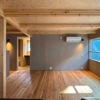 川崎市多摩区東生田の売買物件/水回り側に向けて徐々に下がる勾配天井