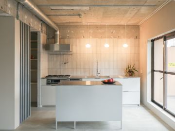 戸田市川岸の売買物件/ソリッドな空間に、緑で温もりを