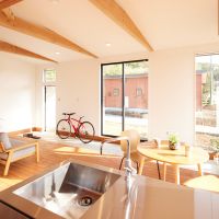 茨城県桜川市犬田の賃貸物件/キッチン側から部屋全体をみて