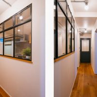 横浜市港北区箕輪町の売買物件/室内窓が抜け感を生む回遊動線