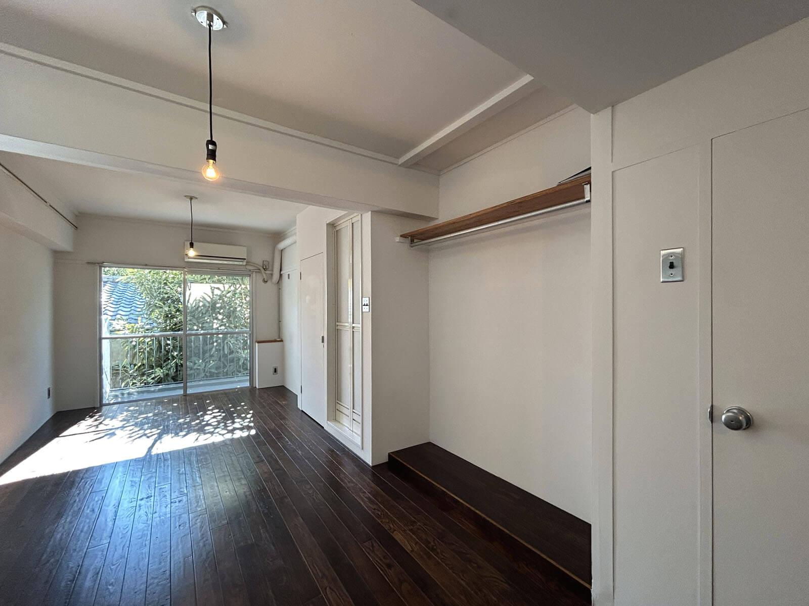 杉並区和田の賃貸物件/面積以上に広く感じるワンルーム、自由に使えるスペースは10帖ほど