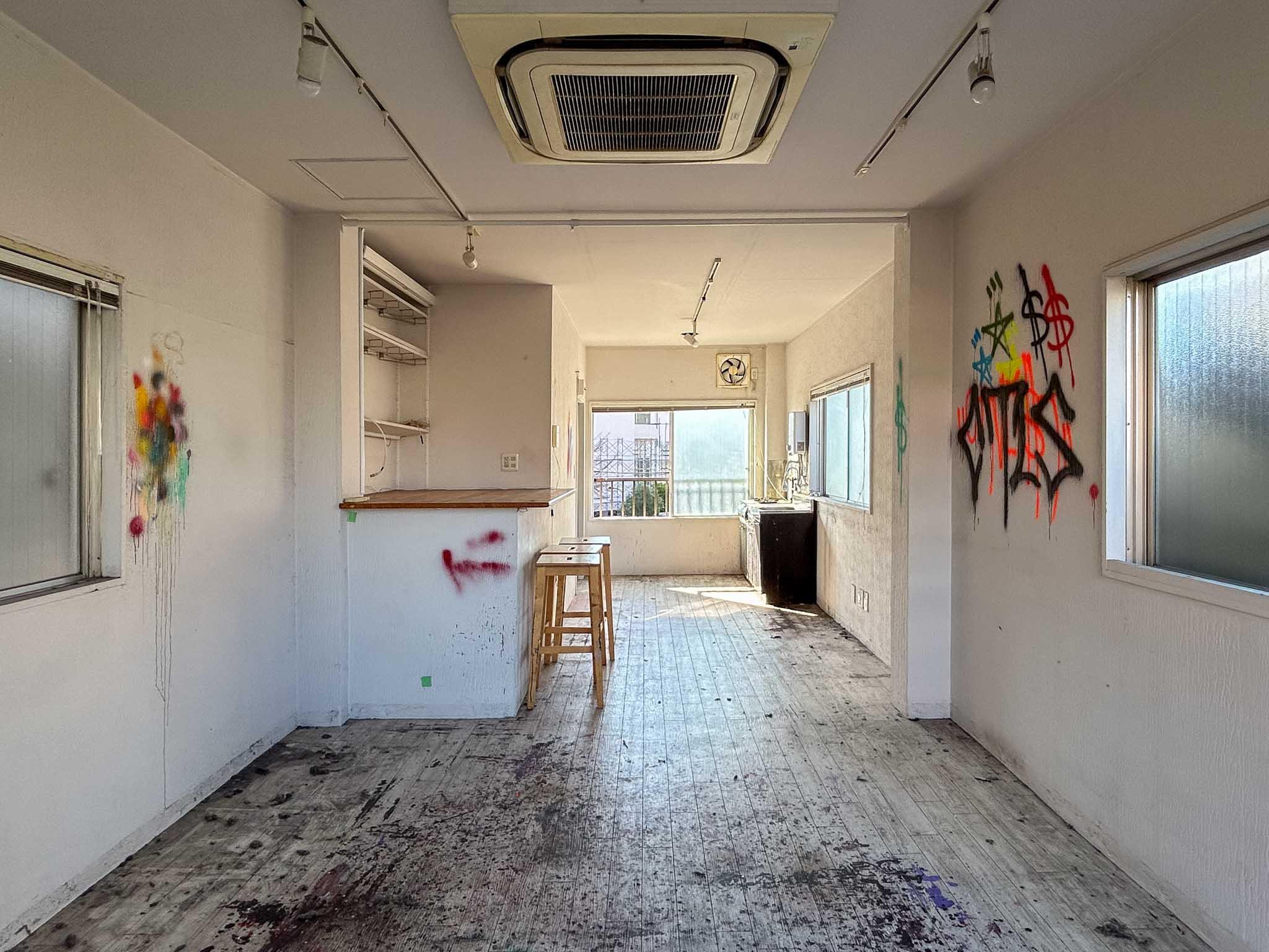 墨田区東向島の賃貸物件/3階：南西側をみる