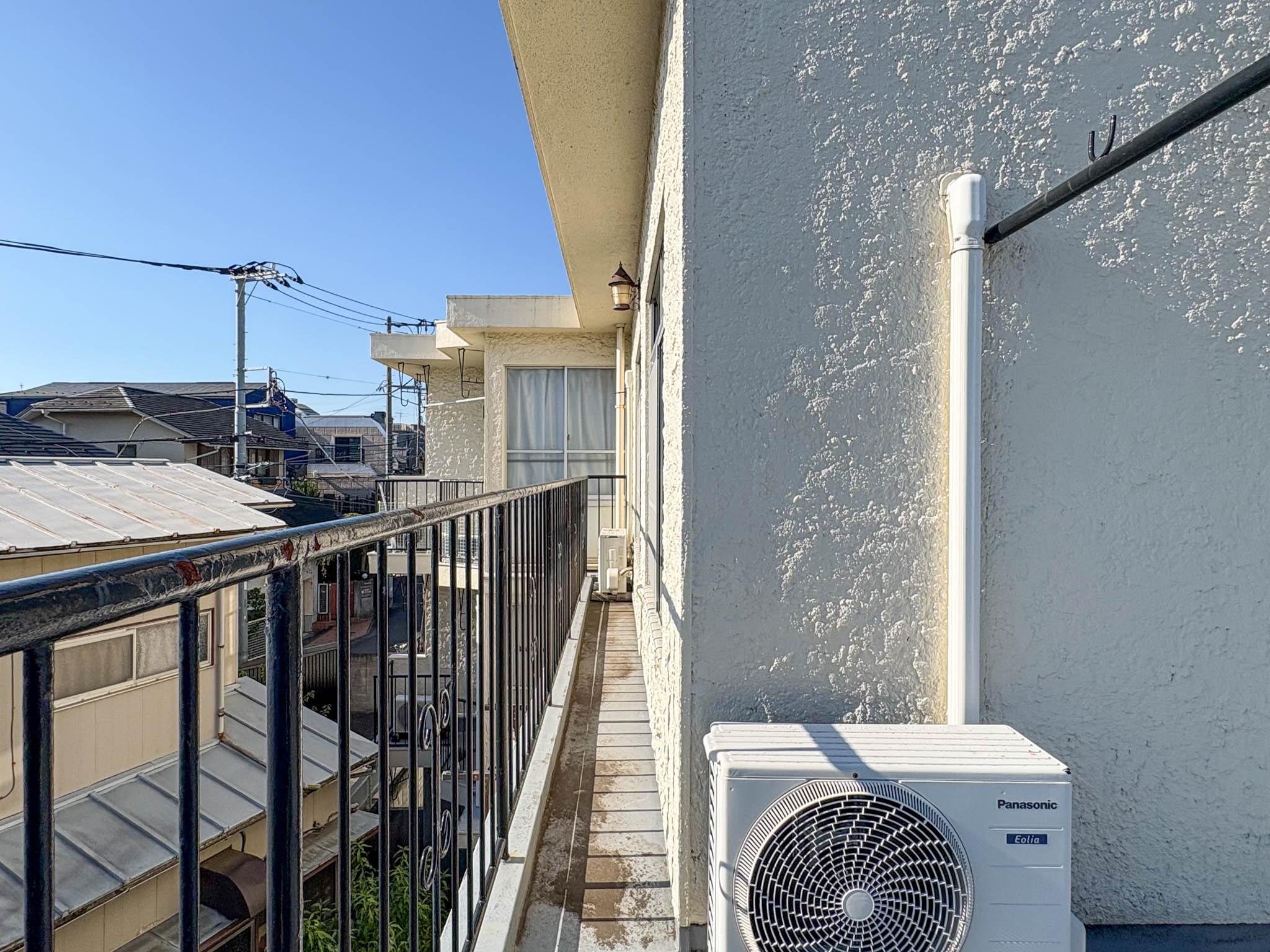 世田谷区代田の賃貸物件/南側のバルコニー