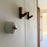 川崎市高津区蟹ケ谷の売買物件/玄関には陶器のトグルスイッチ