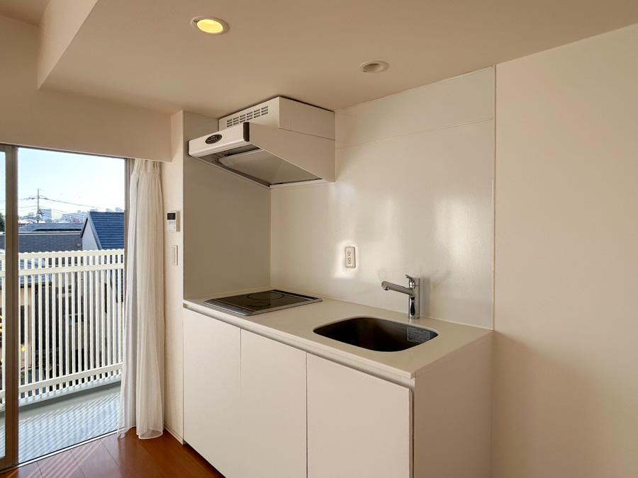 中野区東中野の賃貸物件/キッチン。コンロはIHです。