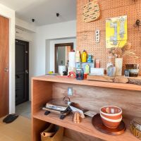 世田谷区池尻の賃貸物件/棚には電子レンジや調理器具を置ける仕様