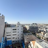 世田谷区池尻の賃貸物件/西側の眺望。隣地でマンションの建設工事があり、日中は工事音が少しする点があらかじめご理解を