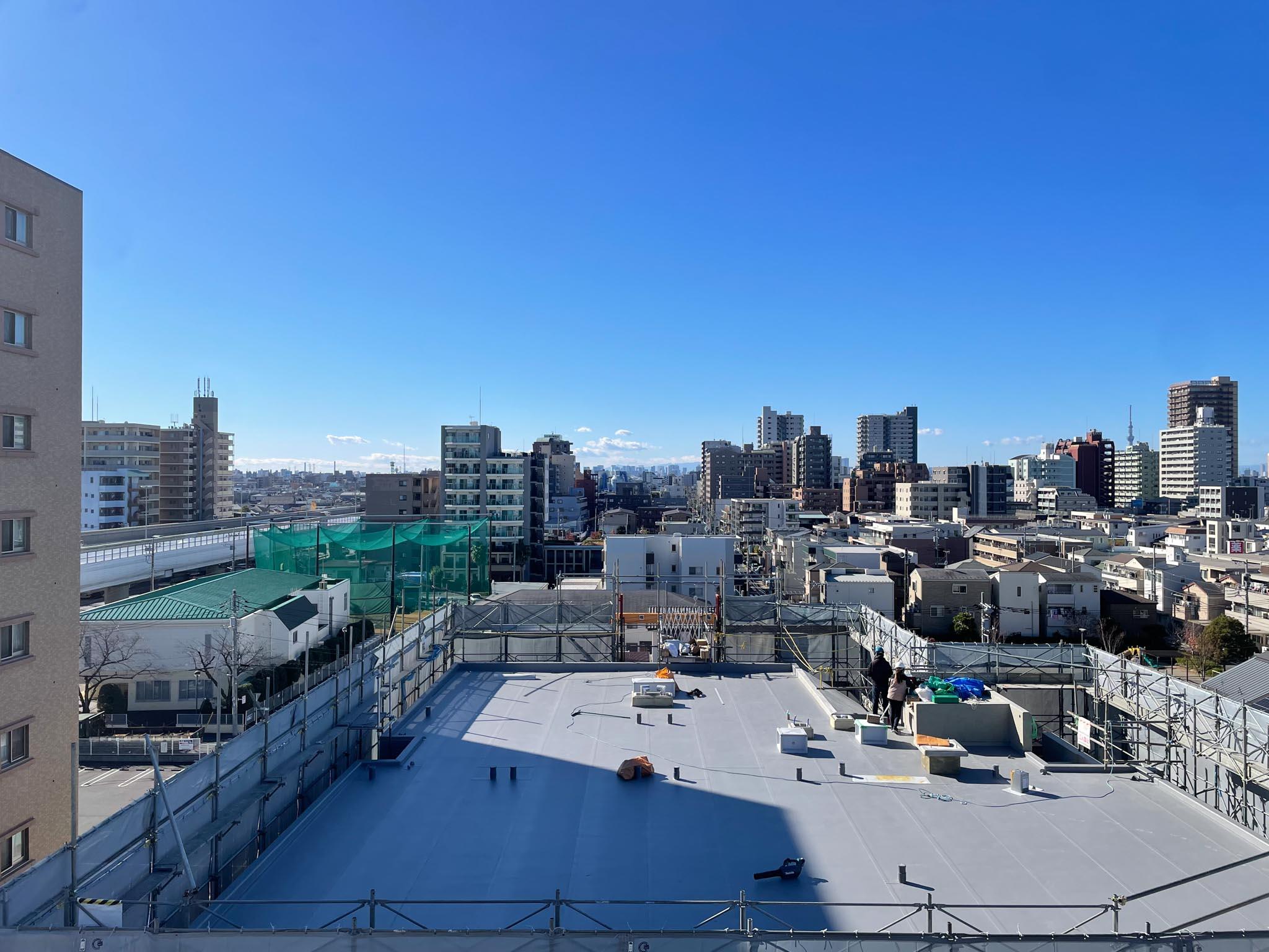 江戸川区篠崎町の賃貸物件/ベランダからの眺めも抜けています