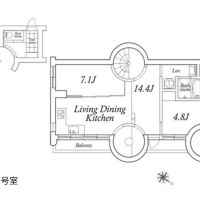 渋谷区上原の賃貸物件/302号室図面