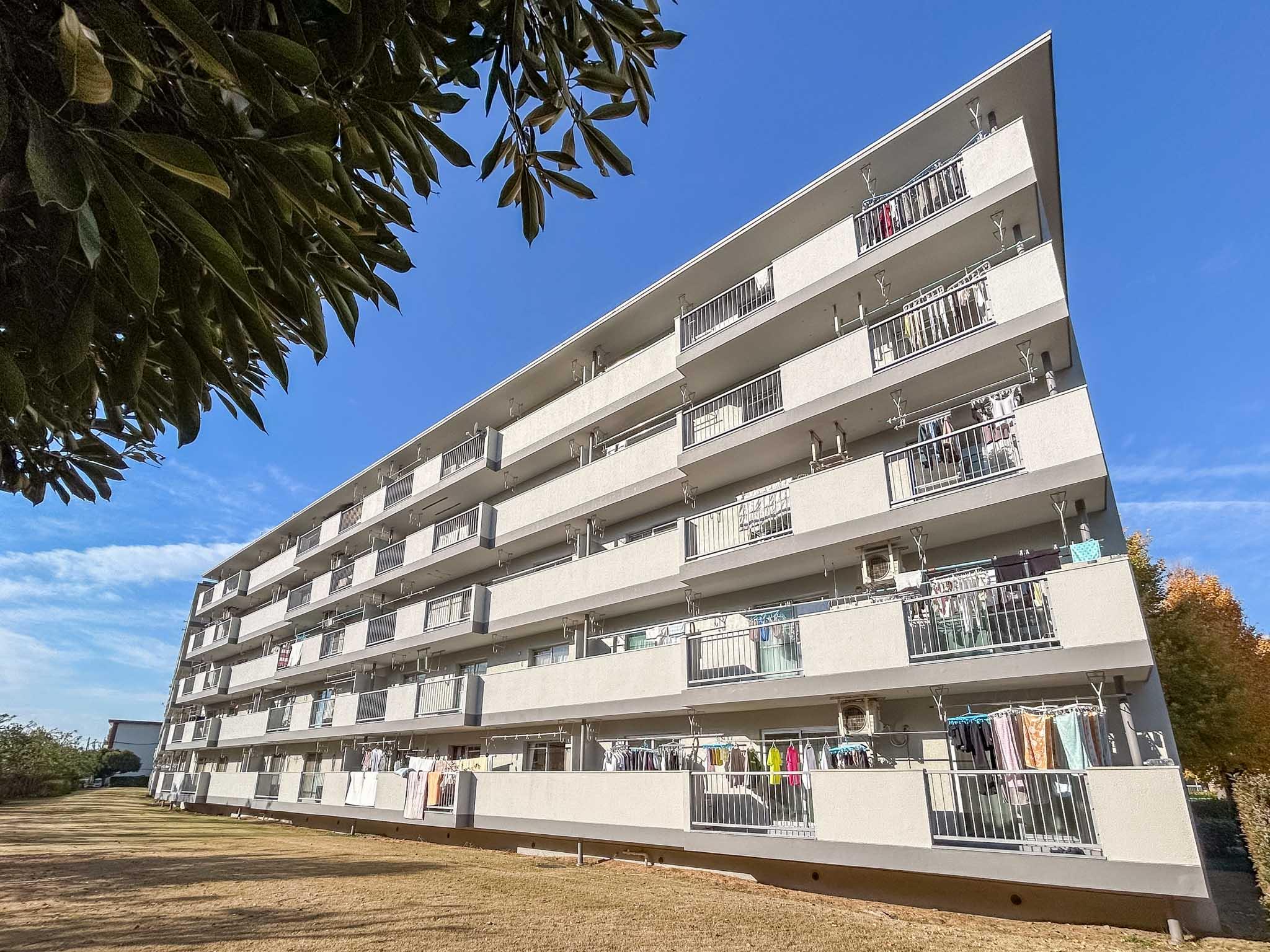 板橋区高島平の賃貸物件/広大な敷地を有する団地の南端。陽の光を正面から浴びる一棟