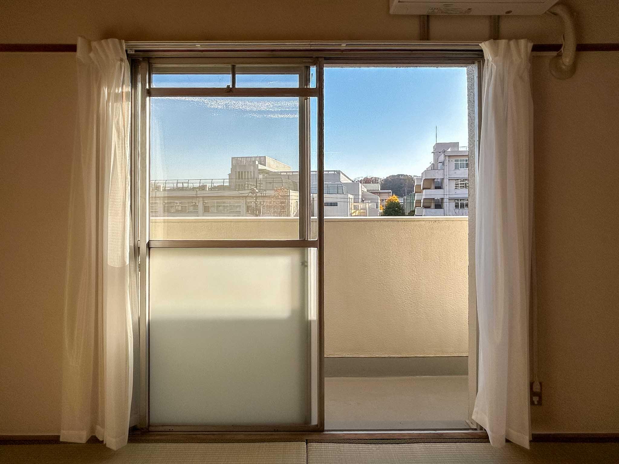 板橋区高島平の賃貸物件/掃き出し窓からの景色