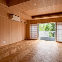 新宿区弁天町の賃貸物件/LDK　壁と天井も調和のとれたかたち