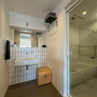 杉並区永福の売買物件/可愛らしい洗面台のある脱衣所