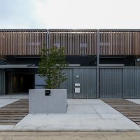 武蔵野市吉祥寺南町の賃貸物件/建築家設計の新築テラスハウス。C号室は一番左、A号室は一番右