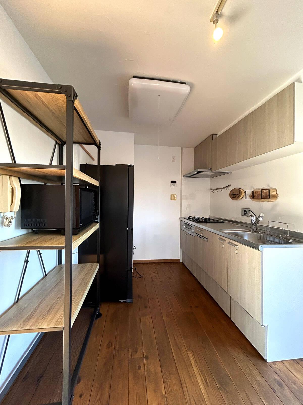 世田谷区砧の賃貸物件/冷蔵庫や棚など写っているものは基本的に付帯します