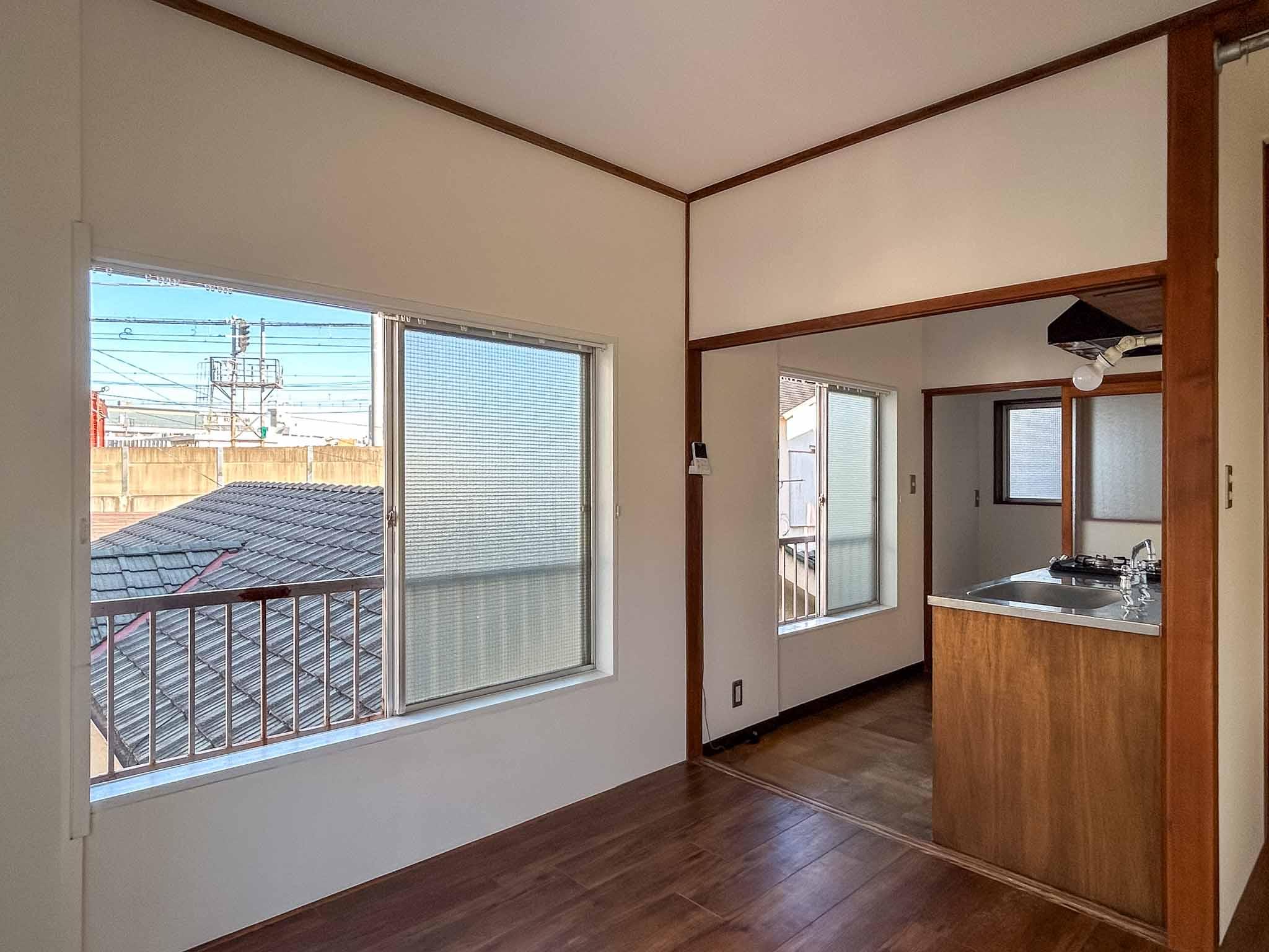 墨田区押上の賃貸物件/2階：キッチン側をみる