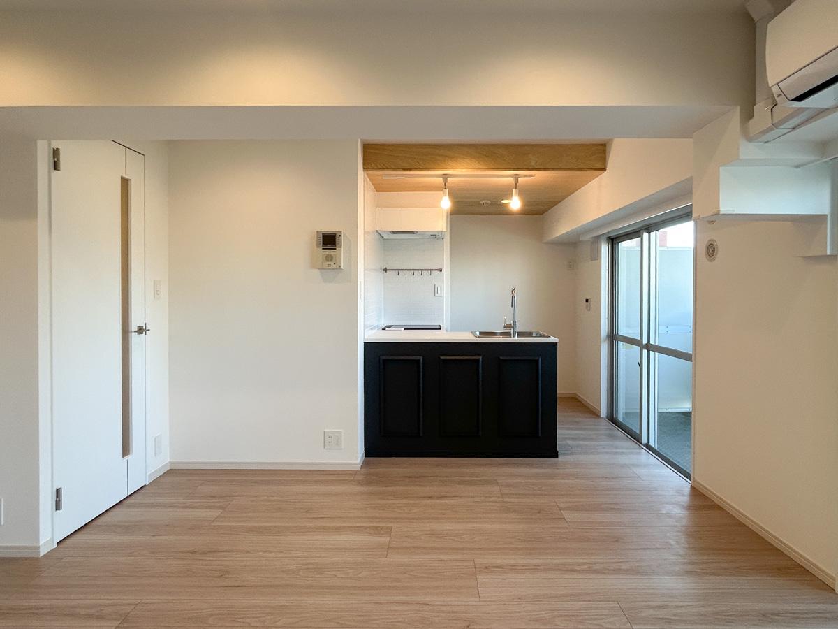 中央区月島の賃貸物件/リビング別角度から