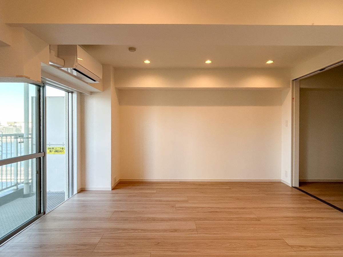 中央区月島の賃貸物件/リビング別角度から