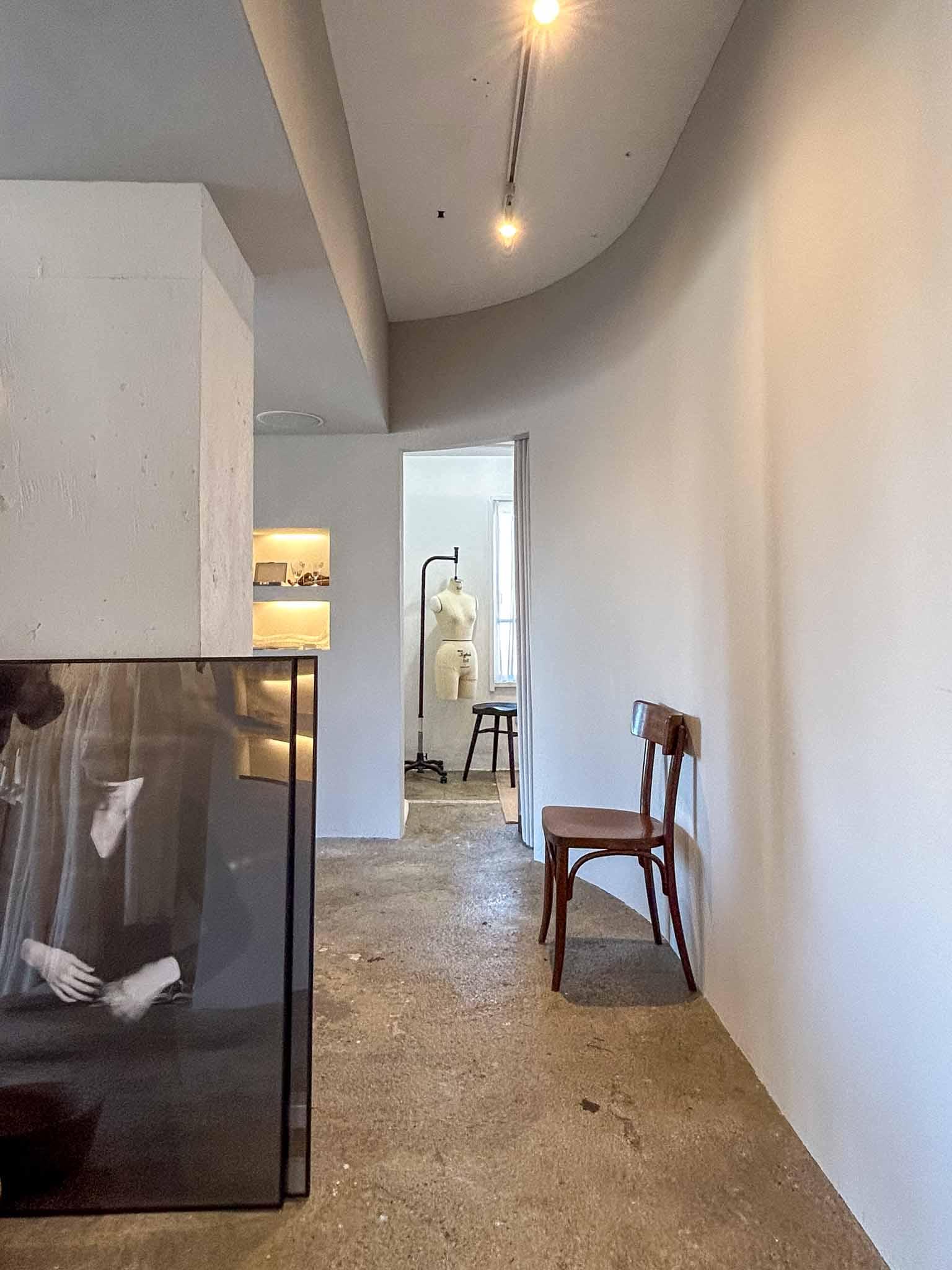 渋谷区恵比寿南の賃貸物件/アールを描いた北側の壁面