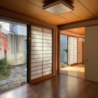 豊島区南長崎の賃貸物件/1F、洋室3：奥の部屋でじっくりと、庭を感じる