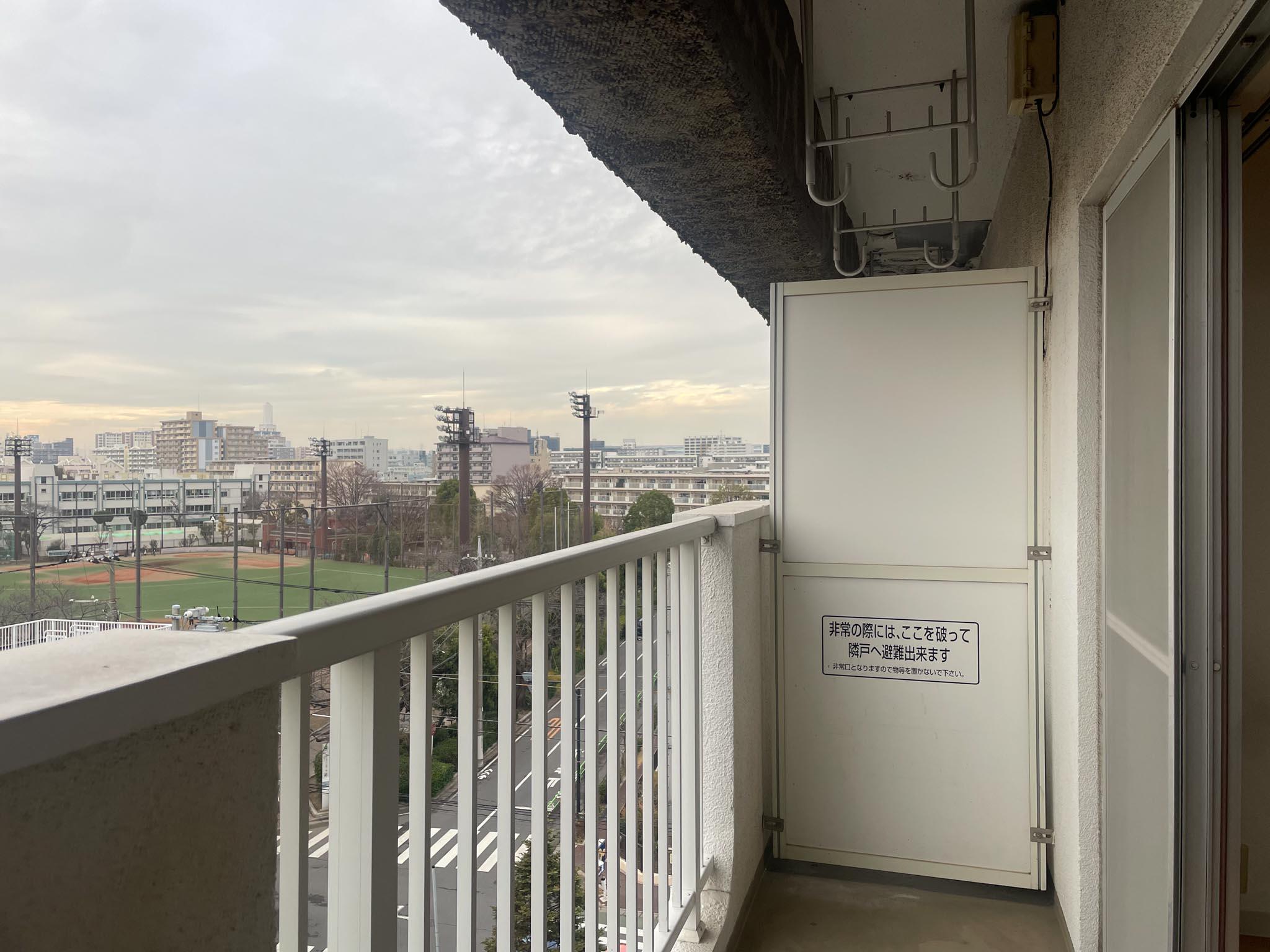 板橋区坂下の賃貸物件/上階：ベランダ