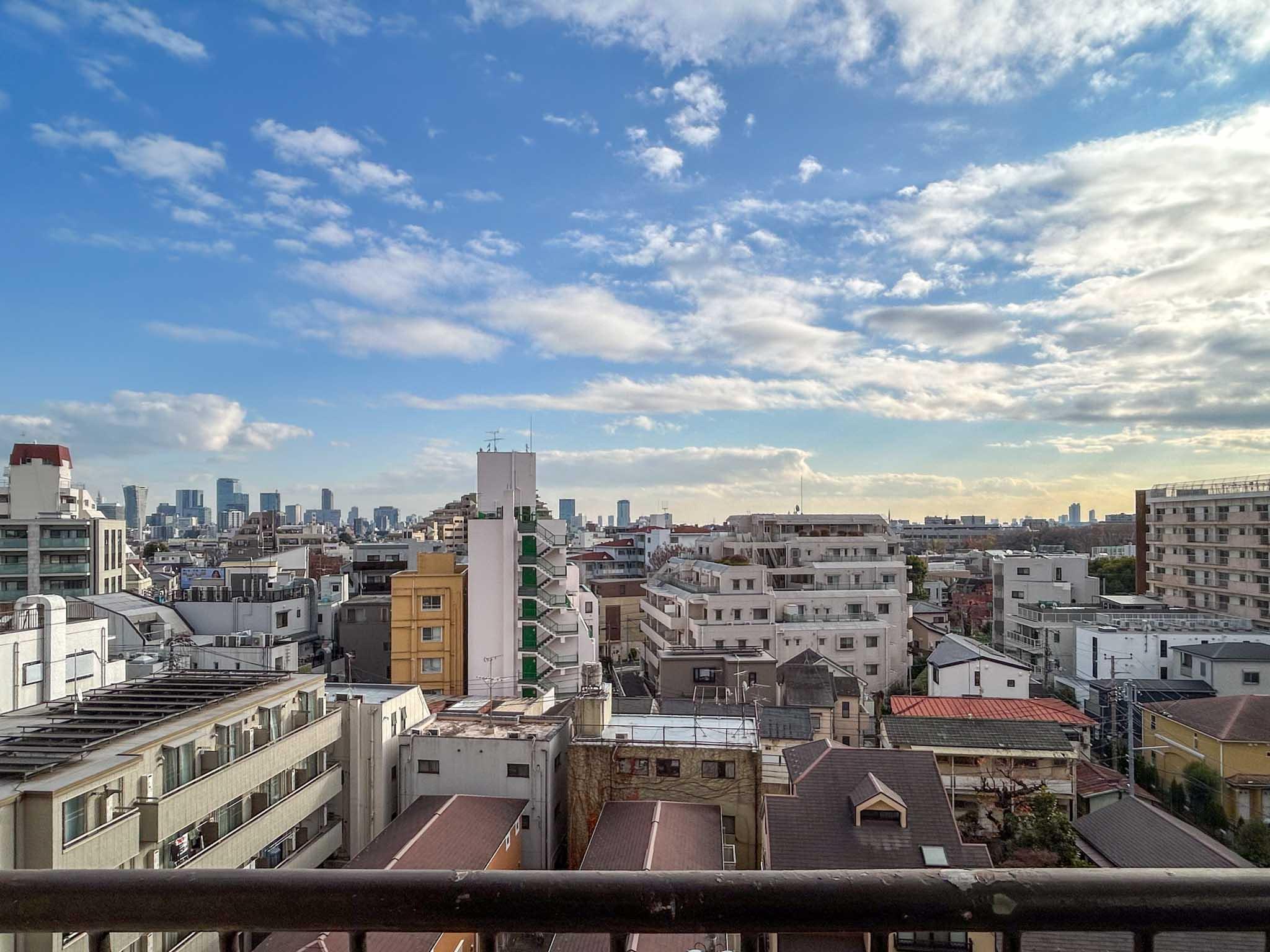 渋谷区幡ヶ谷の賃貸物件/窓からの景色
