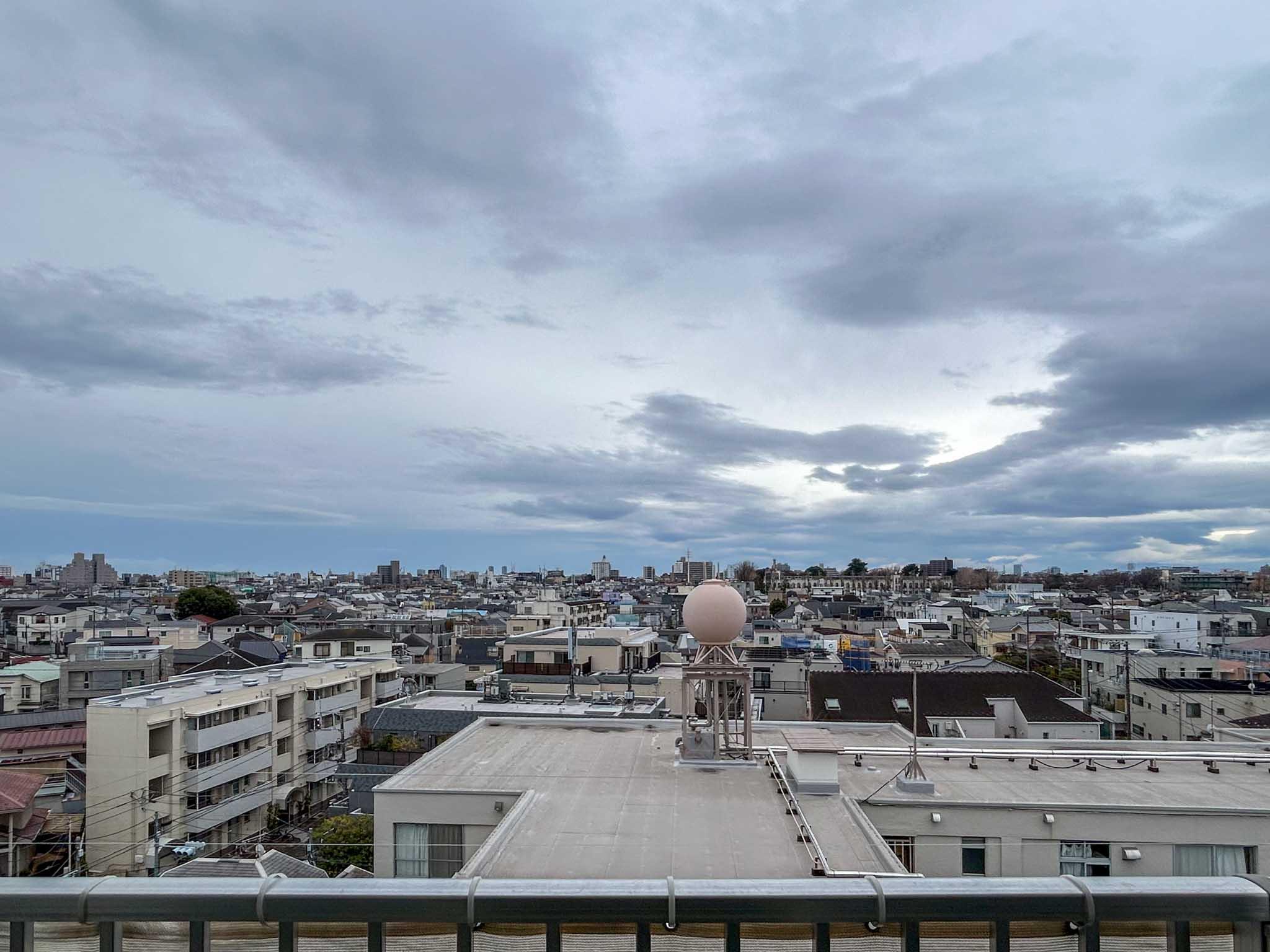 世田谷区下馬の賃貸物件/周りに高い建物がないため、はるか遠くまで見渡せます