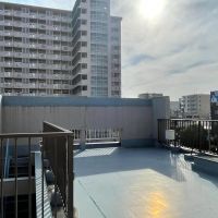 江東区亀戸の賃貸物件/もちろん専有の広々とした屋上。どのように使うか、夢が膨らみます