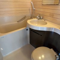 渋谷区神山町の賃貸物件/3点ユニット。かなりコンパクトなサイズ感です。