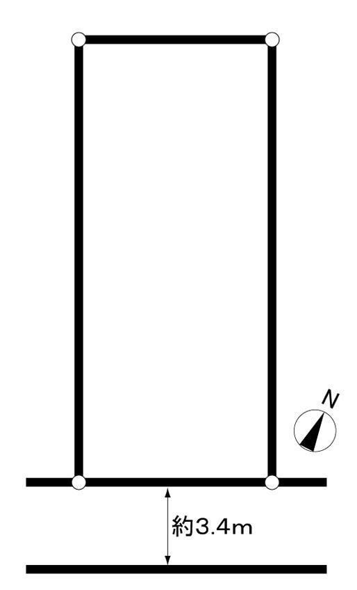 港区赤坂の売買物件/敷地図