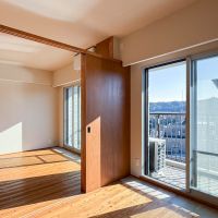 青梅市滝ノ上町の売買物件/主寝室の眺望。毎朝目が覚めて、この景色は気持ちがいい