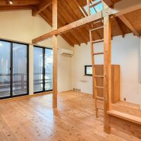 三鷹市井の頭の賃貸物件/開放感のあるワンフロア。キッチン・リビング・ベッド・ワークスペースがバランスよくレイアウトできそう