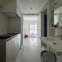 渋谷区幡ヶ谷の賃貸物件/玄関を入ってすぐに洗面所とキッチン