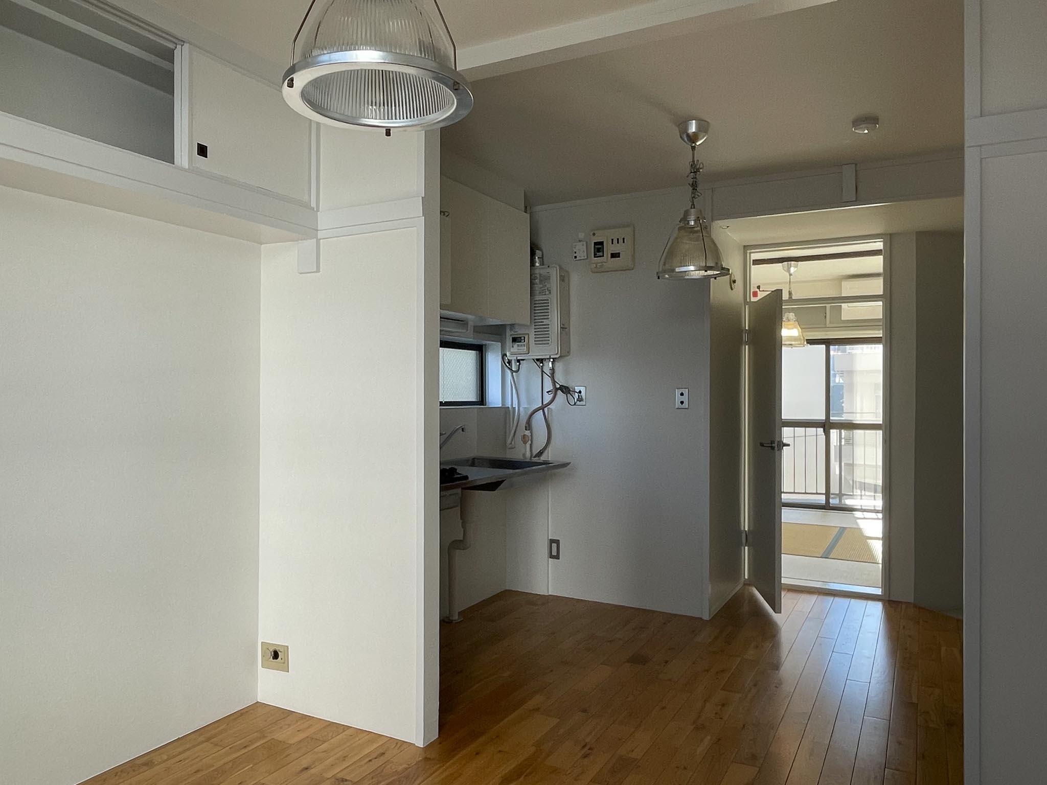 中野区東中野の賃貸物件/リビングを南に向かって