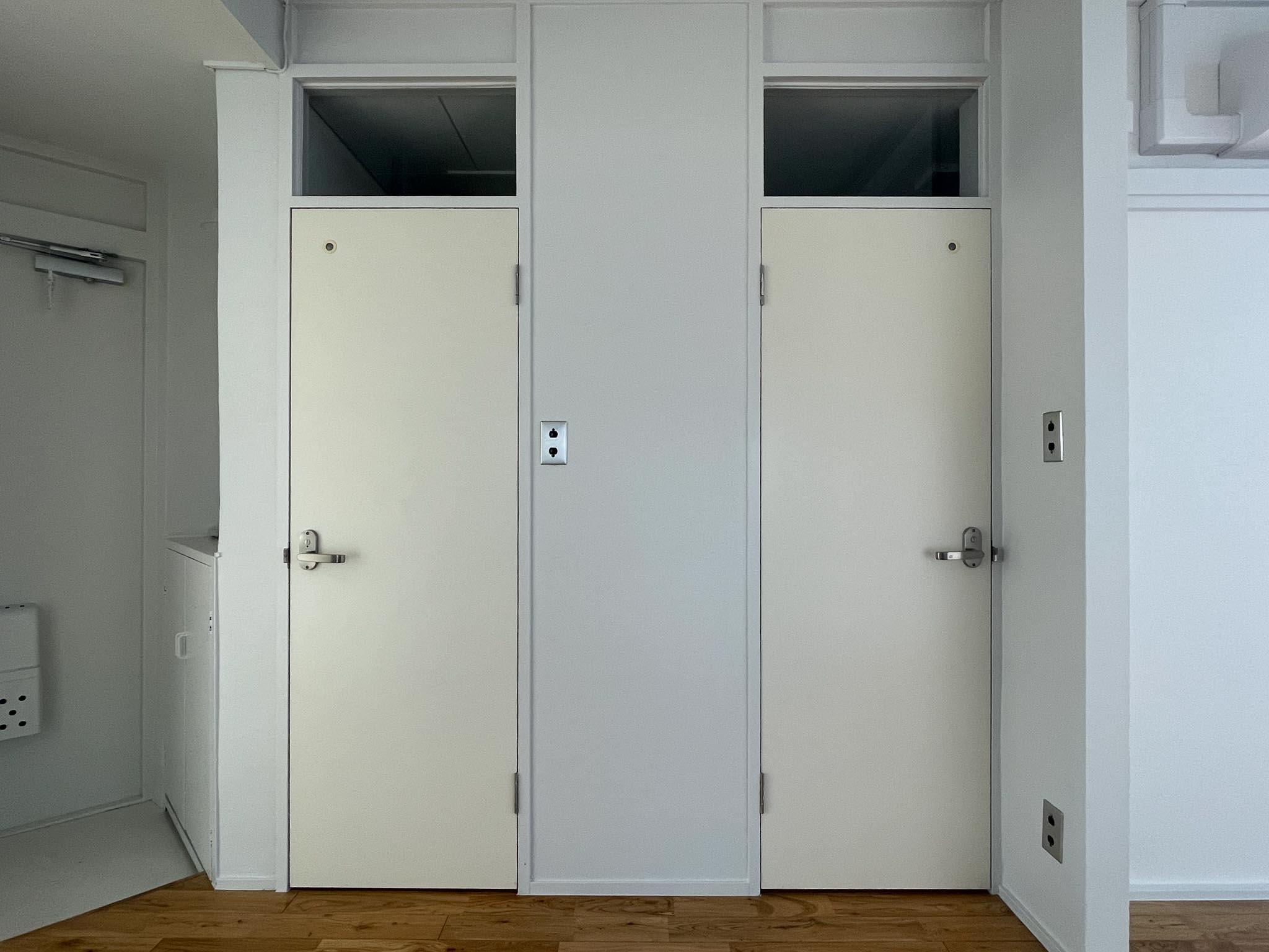 中野区東中野の賃貸物件/キッチンの背面に水まわりが集まっています