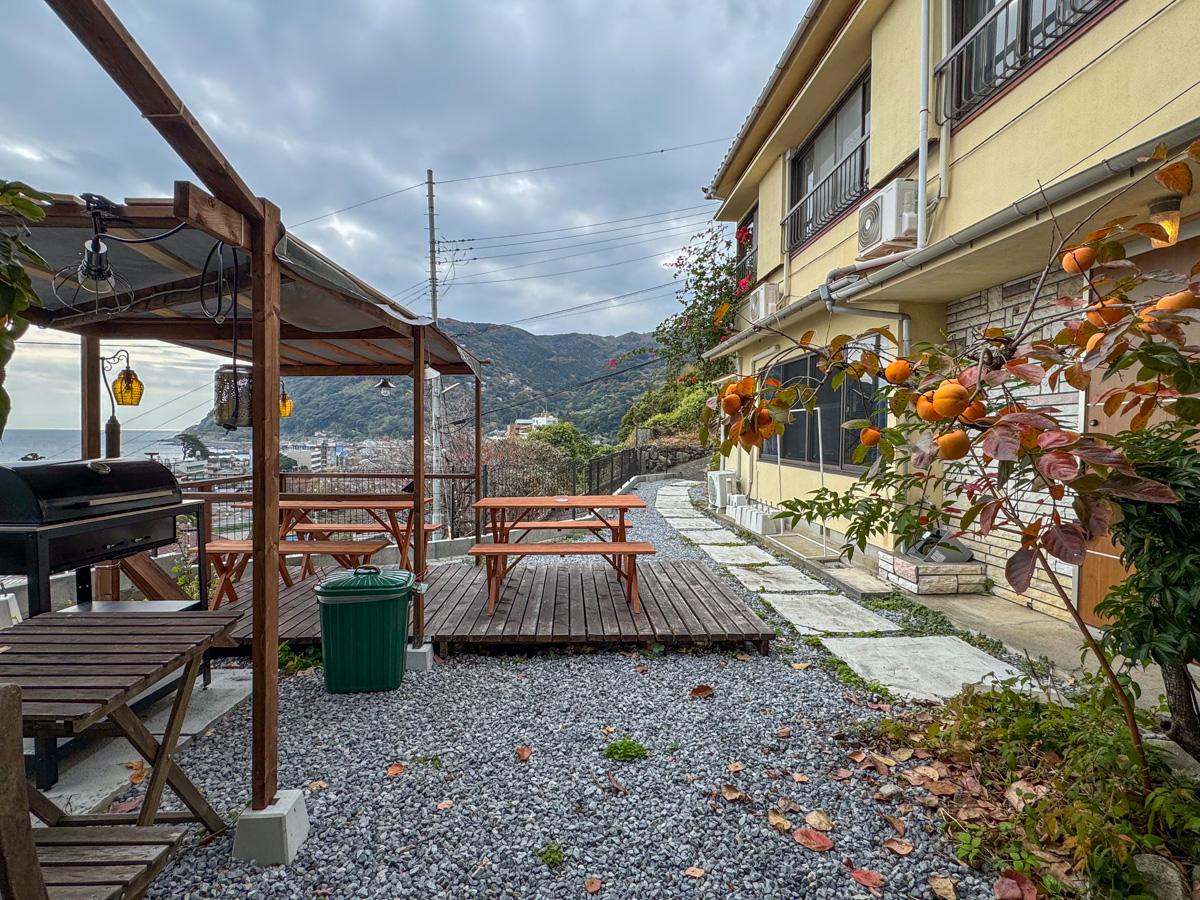 静岡県賀茂郡東伊豆町片瀬の売買物件/縁側から眺めた庭