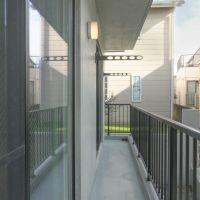 大田区北千束の賃貸物件/物干しにちょうど良さそうなベランダ