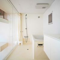 世田谷区深沢の売買物件/洗面所・浴室はカーテンで目隠しすることが可能です