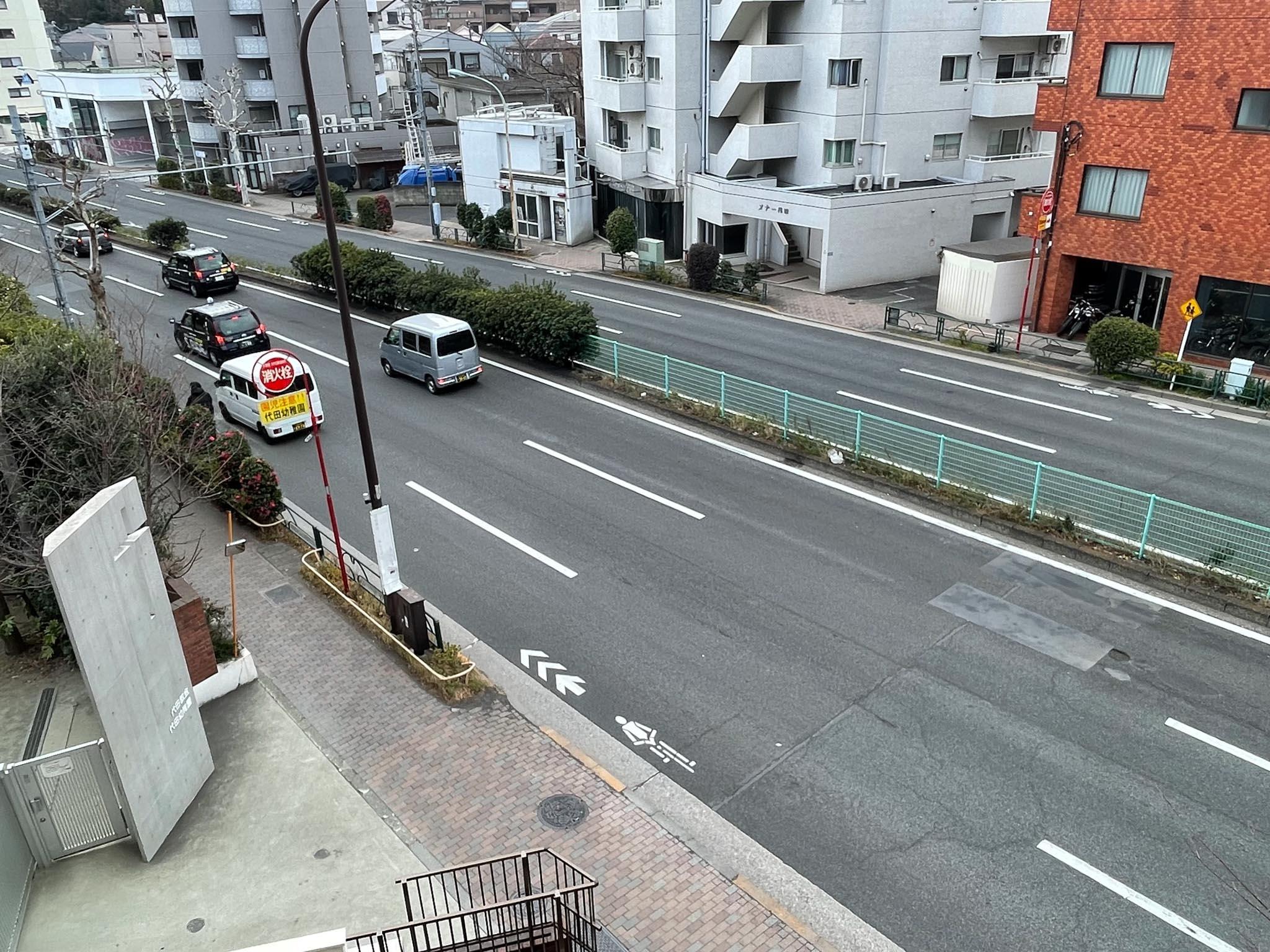 世田谷区代田の賃貸物件/環七がすぐそこに。車の走行音はかなり聞こえます