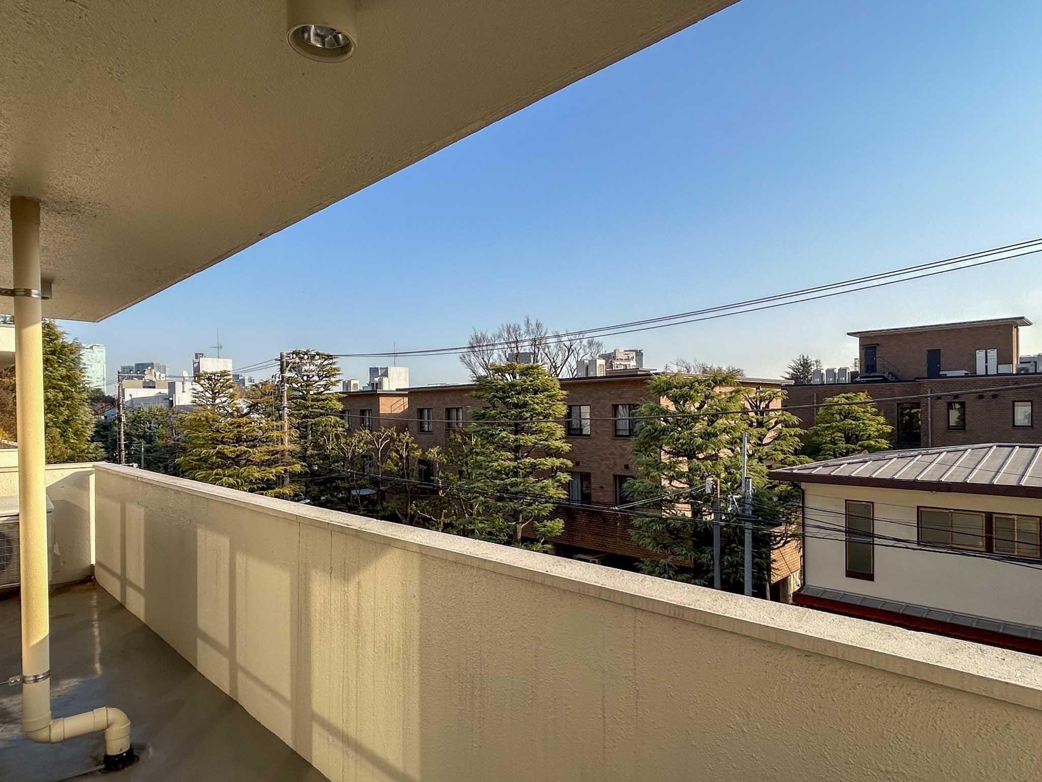 目黒区駒場の賃貸物件/ベランダからの景色