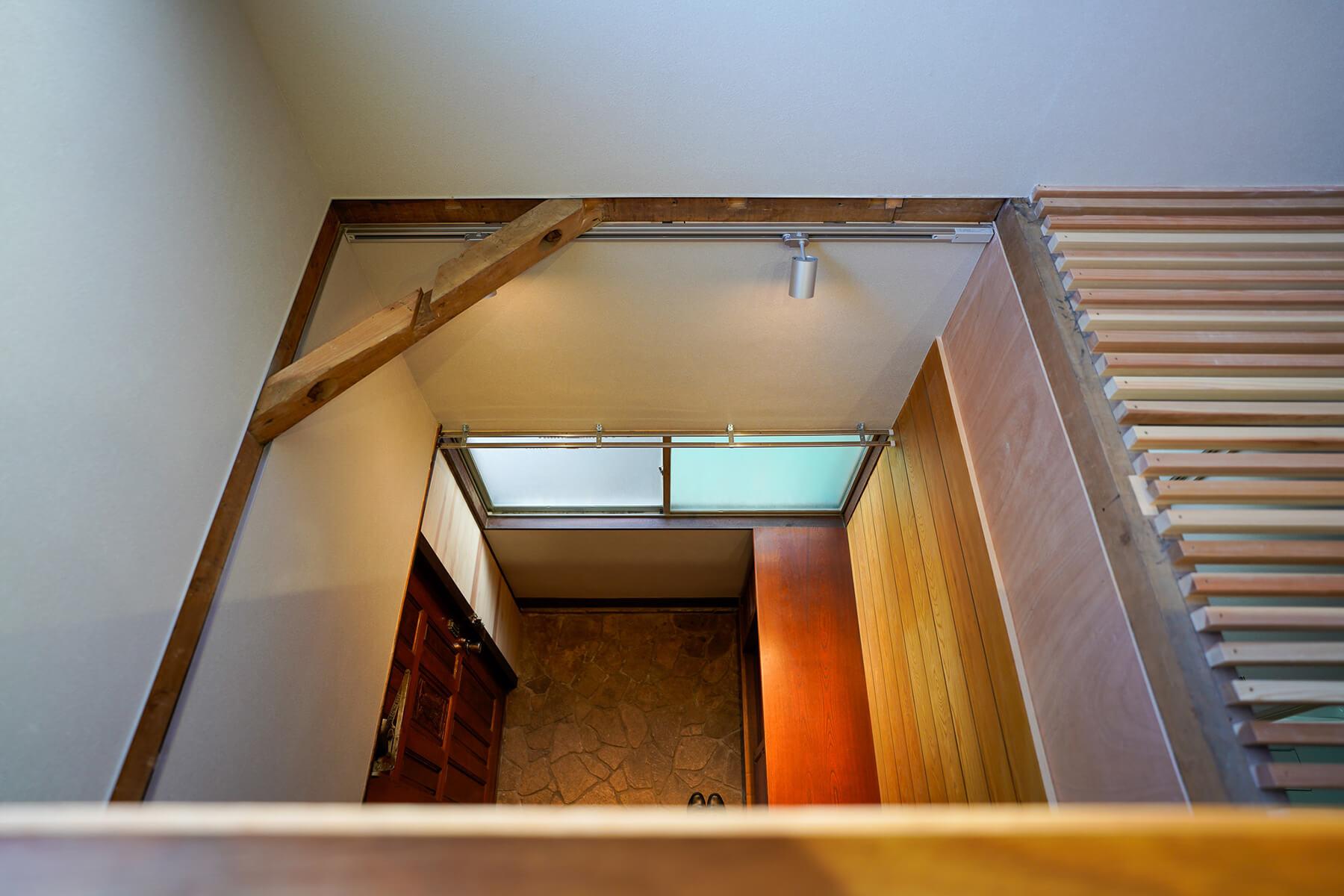 中野区上高田の賃貸物件/見下ろすと玄関