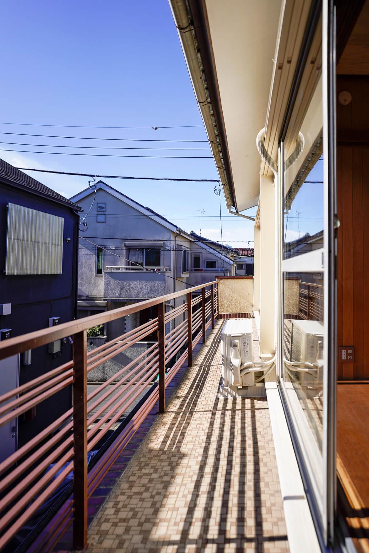 中野区上高田の賃貸物件/南側にあるベランダ