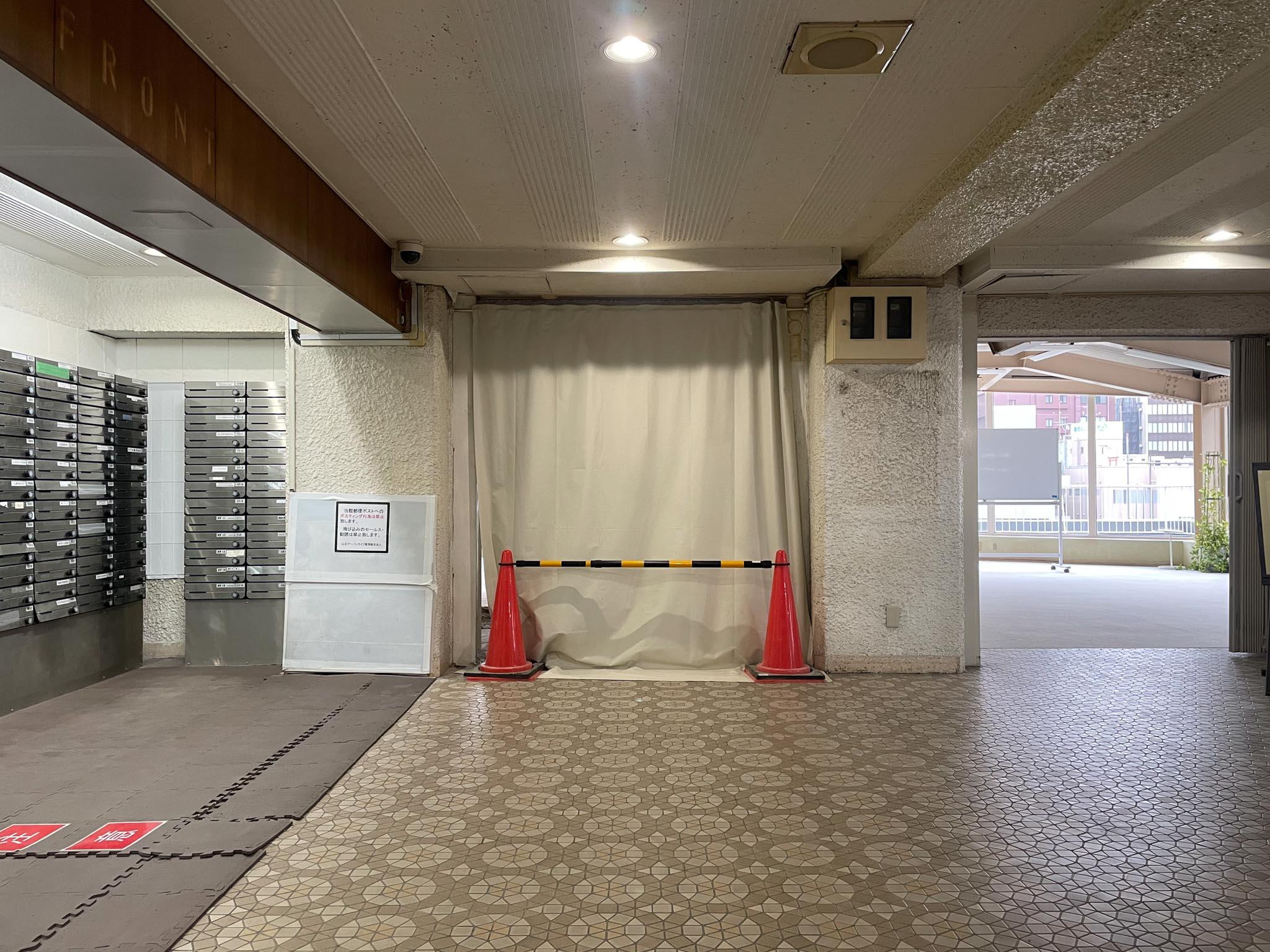 大田区山王の賃貸物件/区画入り口を外から