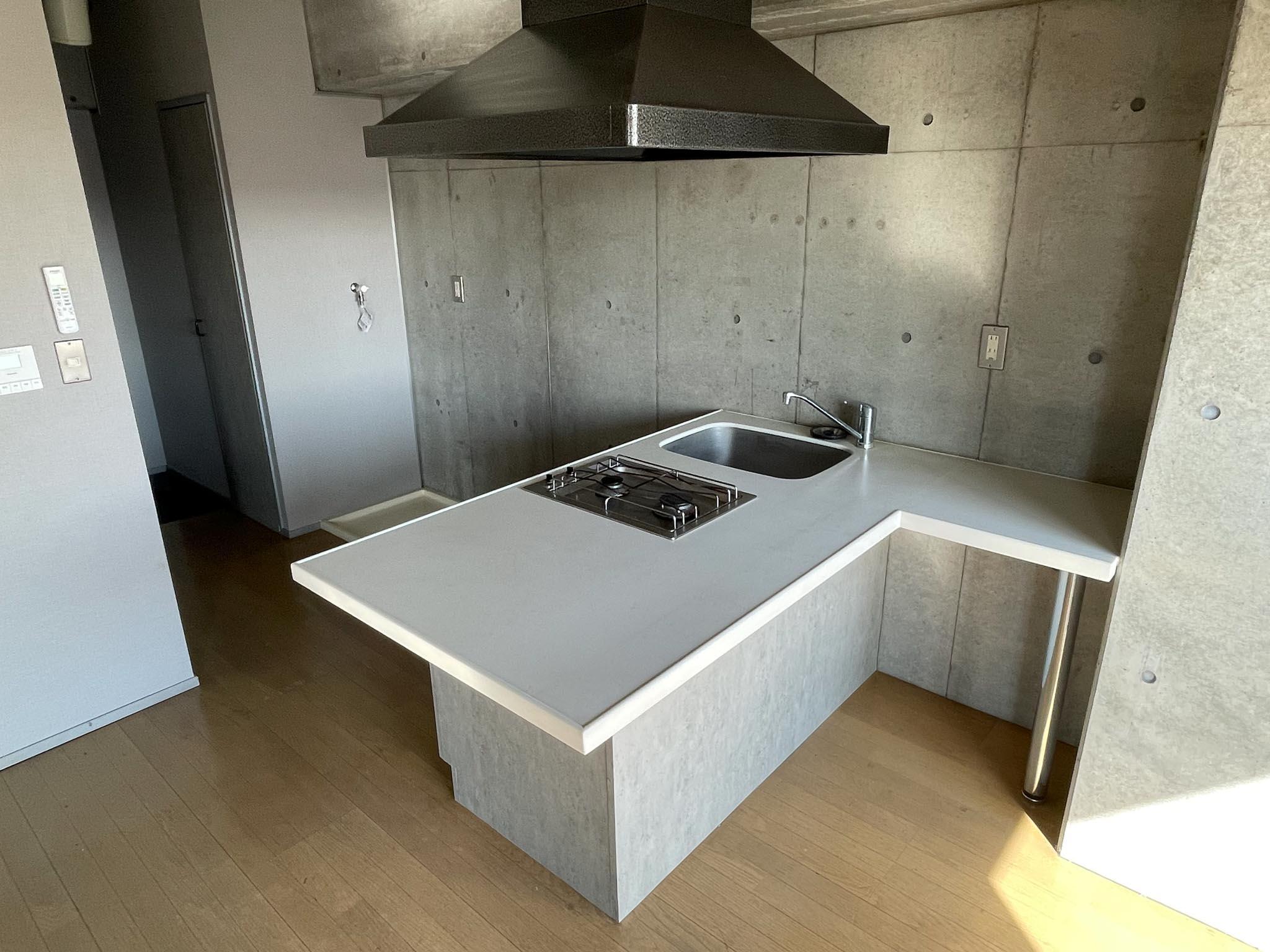 三鷹市井の頭の賃貸物件/広々としたカウンターが設けられたキッチンもオーナーのこだわりです