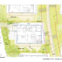 東京都東久留米市南町の売買物件/ランドスケープ図。緑の力を借りて、心地よい敷地をつくっていきます。また緑化協定を定めて、皆で一体となった緑の計画にします