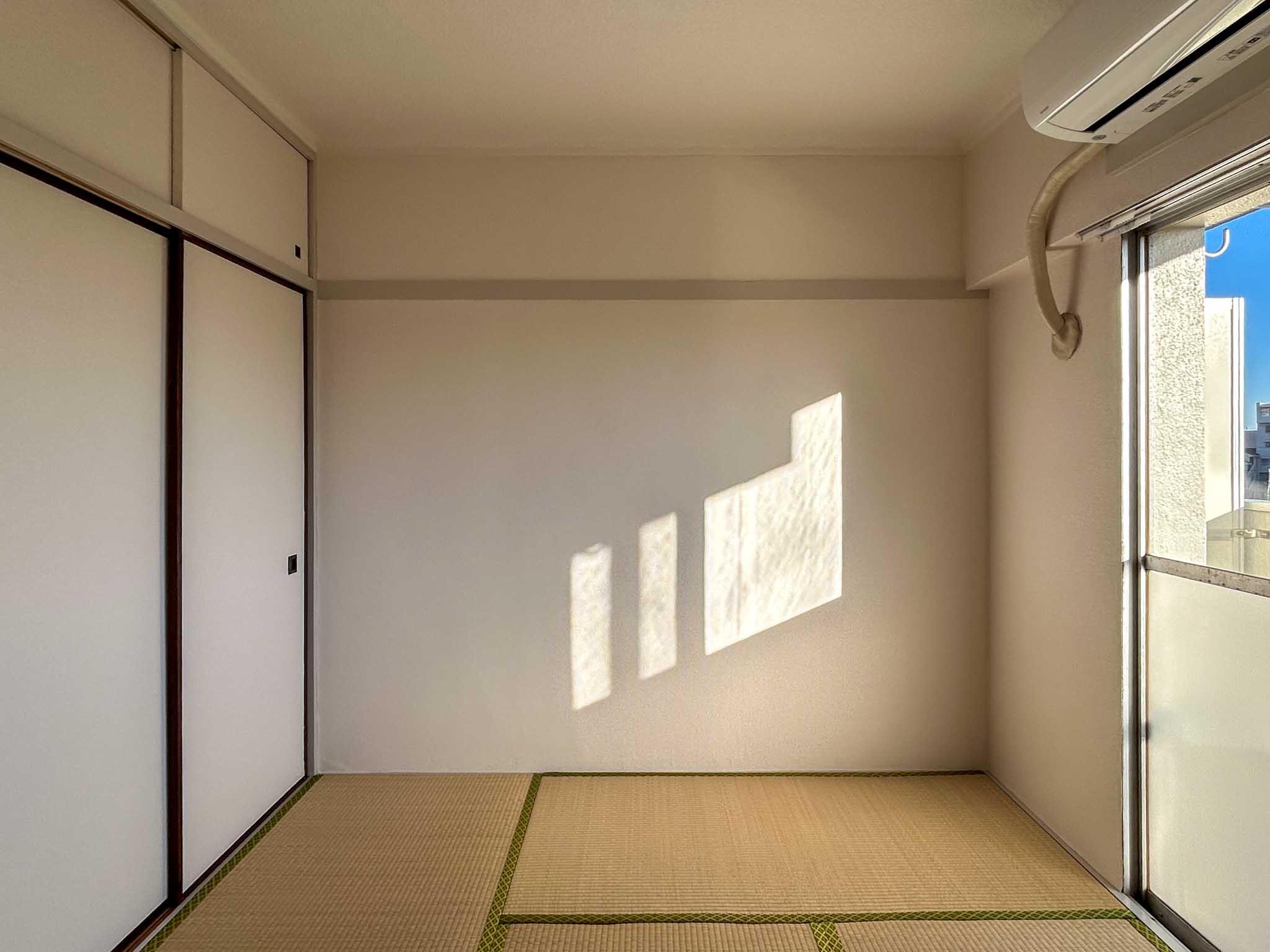 横浜市青葉区青葉台の賃貸物件/南側の和室。い草の香りに癒されます