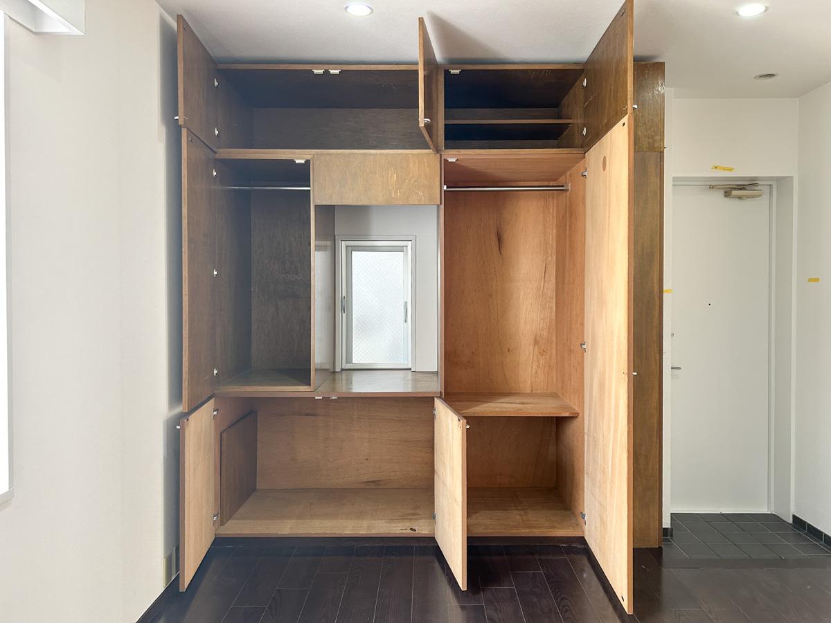 品川区上大崎の賃貸物件/大容量の収納が備え付けでついています