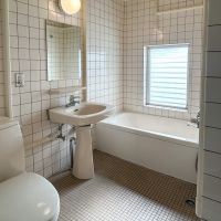 品川区上大崎の賃貸物件/若干年季を感じますが、お風呂場もモダンでかっこいい