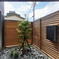 静岡県三島市西本町の賃貸物件/C棟：中庭。一番南側にあるため、開放感のある中庭です