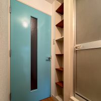 渋谷区本町の賃貸物件/浴室横に棚がついているのはうれしい